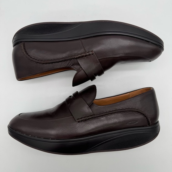 MBT Brown Leather Penny Loafer Ortho Shoe Size 46/12-12.5 main image 4